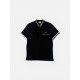 Lacoste Μαύρη Ανδρική Μπλούζα Polo με Τσέπη και Λευκές Λεπτομέρειες
